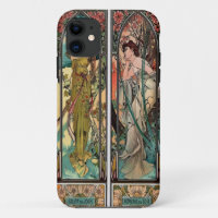 Alphonse Mucha art, Art nouveau, vintage, femmes, 