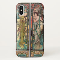 Alphonse Mucha art, Art nouveau, vintage, femmes,