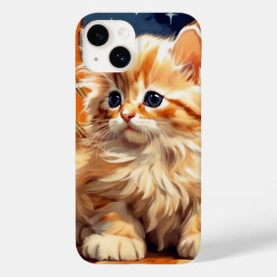Coque Case-Mate iPhone Alphonse Mucha Art Nouveau Chat orange
