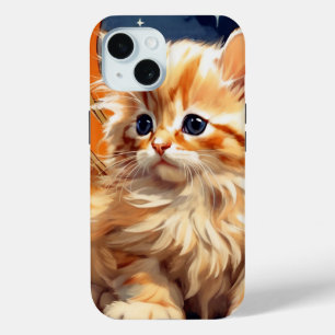 Coque Case-Mate iPhone Alphonse Mucha Art Nouveau Chat orange