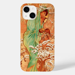 Coque Case-Mate iPhone Alphonse Mucha Art Nouveau Hiver