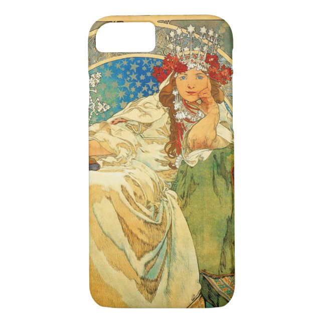 Coques Case-Mate iPhone Alphonse Mucha Art Nouveau Princesse Hyacinth (Dos)