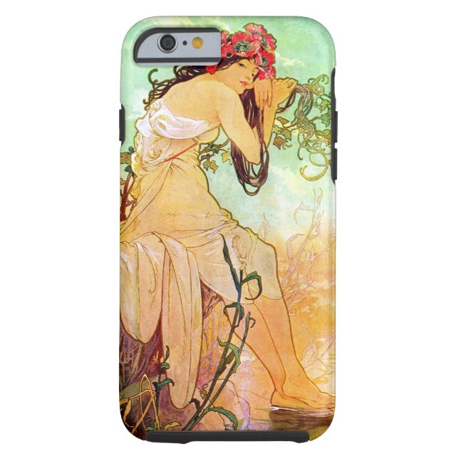 Coques Case-Mate iPhone Alphonse Mucha Girl By The Pond (Dos)