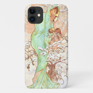 Case-Mate iPhone Case Alphonse Mucha Hiver Vintage Art Nouveau peinture