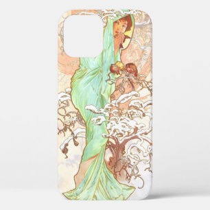 Case-Mate iPhone Case Alphonse Mucha Hiver Vintage Art Nouveau peinture