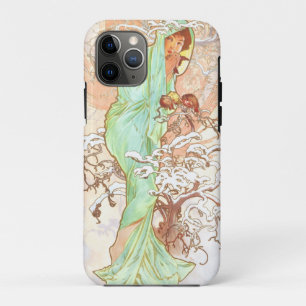 Case-Mate iPhone Case Alphonse Mucha Hiver Vintage Art Nouveau peinture