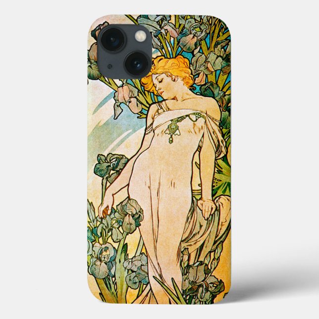 Coques Case-Mate iPhone Alphonse Mucha - Iris WB (Verso)