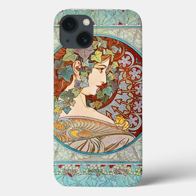 Coques Case-Mate iPhone Alphonse Mucha Ivy (Verso)