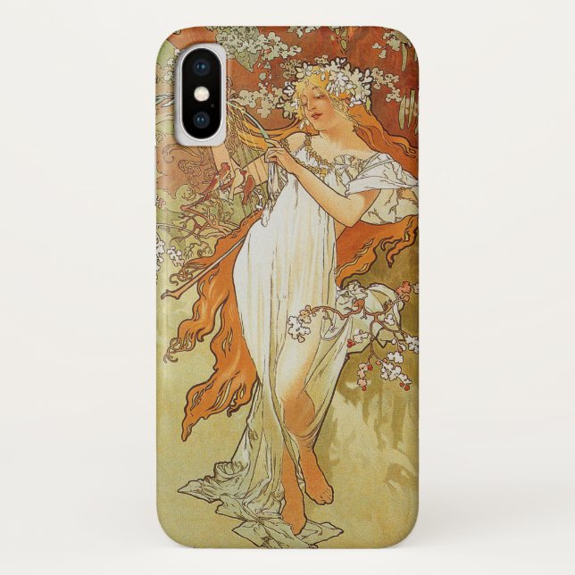 Coques Case-Mate iPhone Alphonse Mucha - Printemps (Dos)