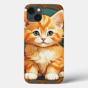 Case-Mate iPhone Case Alphonse Mucha Style Chat orange