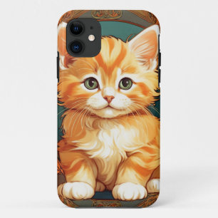 Case-Mate iPhone Case Alphonse Mucha Style Chat orange