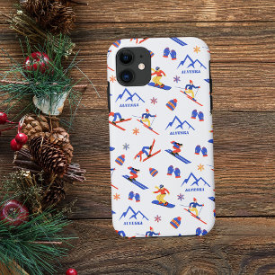 Case-Mate iPhone Case Alyeska Girdwood Alaska Ski Snowboard Motif