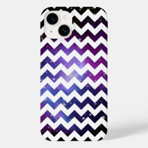 Coques Pour iPhone Amas de galaxies violet zigzag blanc