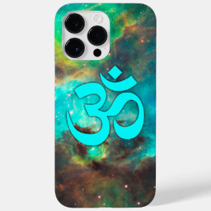Coque Pour Pour iPhone 14 Pro Max amas d'étoiles Symbole Aqua Om