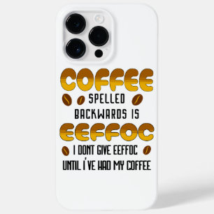 Coque Case-Mate iPhone Amateur de café écrit à l'envers