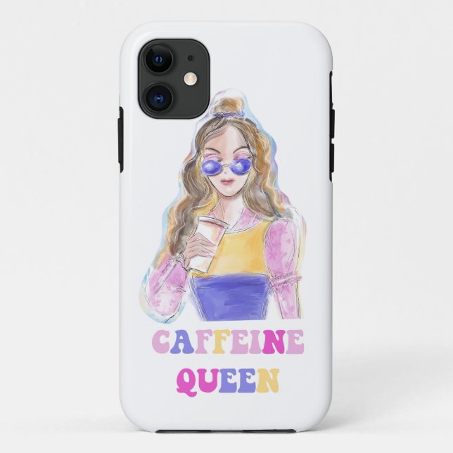 Coques Case-Mate iPhone Amateur de caféine (Dos)