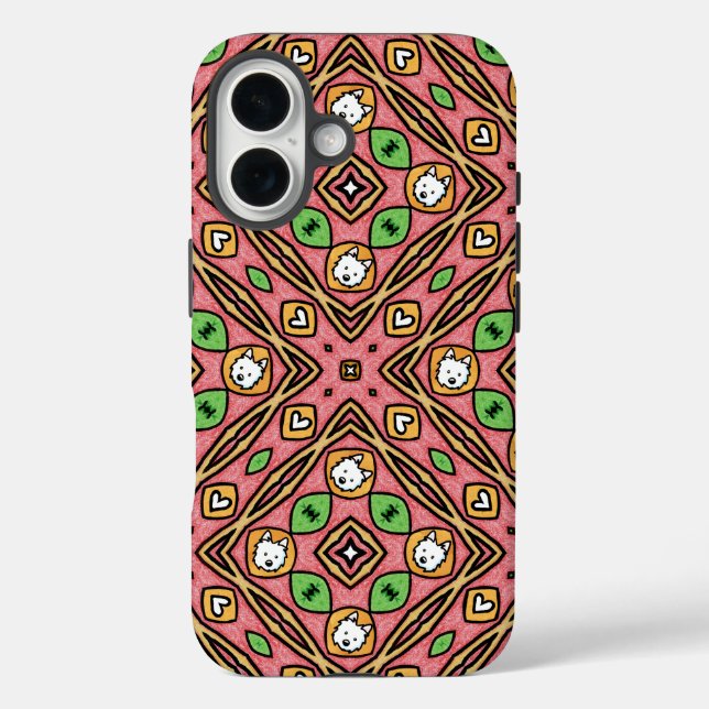 Coques Case-Mate iPhone Amateurs de courtepointes Westie (Verso)