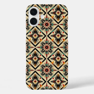 Coque Pour iPhone 16 Plus Amateurs de motifs carrelés occidentaux
