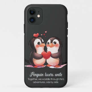 Case-Mate iPhone Case Amateurs de pingouins - Saint Valentin