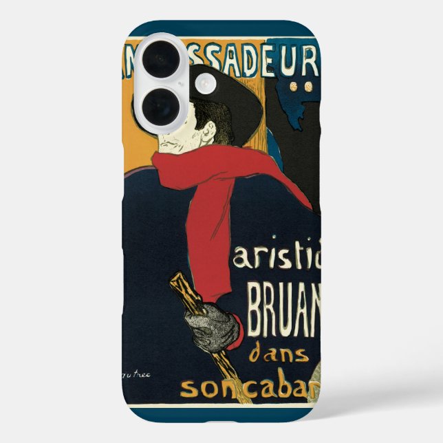 Coques Case-Mate iPhone Ambassadeurs, Aristide Bruant par Toulouse Lautrec (Verso)