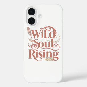 Coque Pour iPhone 16 Âme Sauvage Spirituelle qui S'élève Typographie
