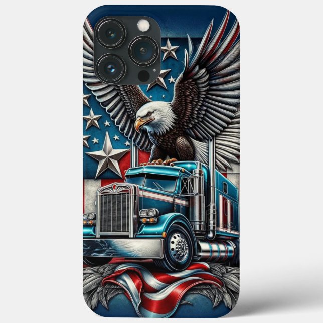 Coques Case-Mate iPhone American Eagle and Truck, Bold & Patriotique Desig (Verso)