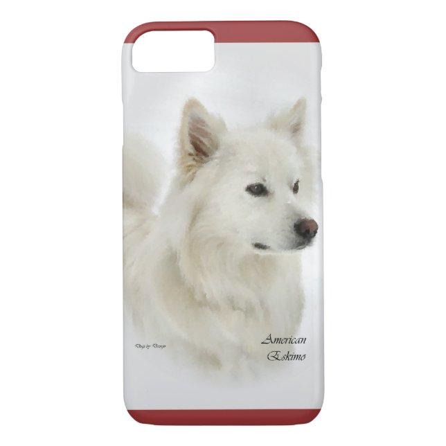 Coques Case-Mate iPhone American Eskimo Dog Art (Dos)