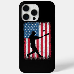 Coque Case-Mate iPhone American Flag Baseball Team Cadeau pour Hommes Gar