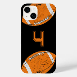 Coque Case-Mate iPhone American Football Custom Jersey Numéro noir