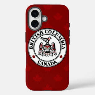 Coque Pour iPhone 16 Amérindien Red Black Art Kaigani Thunderbird