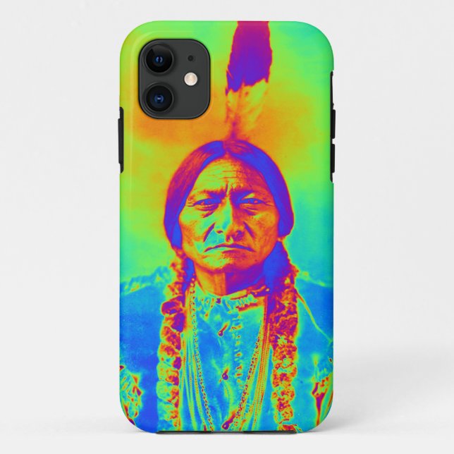 Coques Case-Mate iPhone Amérindien Sitting Bull (Dos)