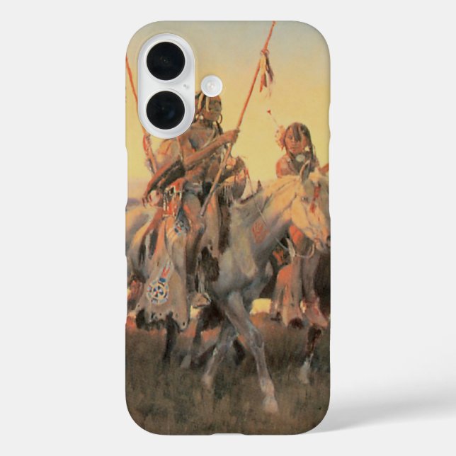 Coques Case-Mate iPhone Amérindiens d'époque, Piegans par CM Russell (Verso)