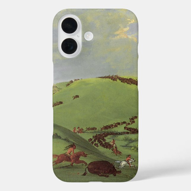Coques Case-Mate iPhone Amérindiens d'époque, Poursuite du bison par Catli (Verso)