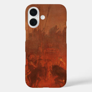 Coque Pour iPhone 16 Amérindiens vintages, Danse de Buffalo par Wimar