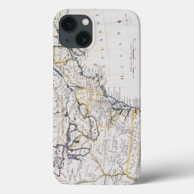Coques Case-Mate iPhone AMÉRIQUE COLONIALE : MAP, c1770 (Verso)