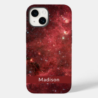 Coque Case-Mate iPhone Amérique du Nord Nebula Infrarouge Votre Nom