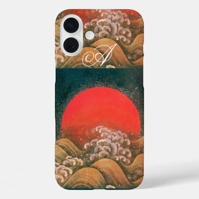 Coques Case-Mate iPhone AMETERASU, SUN GODDESS rouge brun noir (Verso)