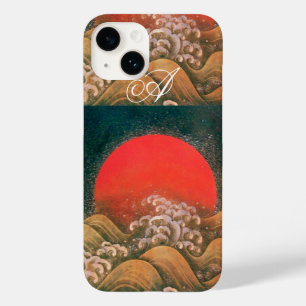 Coque Pour iPhone 14 AMETERASU, SUN GODDESS rouge brun noir