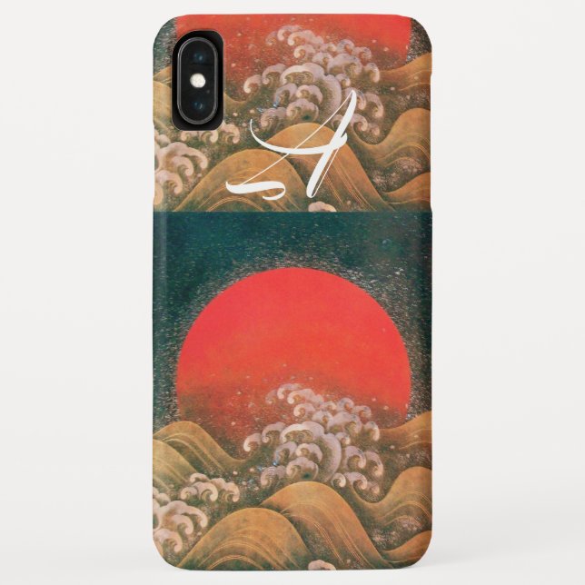 Coques Case-Mate iPhone AMETERASU, SUN GODDESS rouge brun noir (Dos)