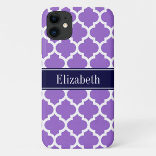 Case-Mate iPhone Case Amethyst Wharf Marocain #5 Marine Nom bleu Monogra