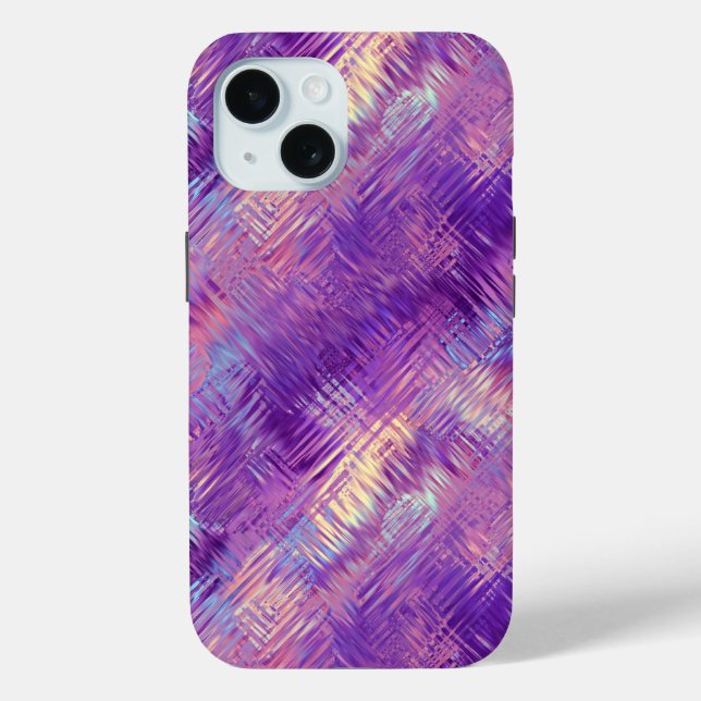 Coques Case-Mate iPhone Améthyste Purple Crystal Gel Texture (Verso)
