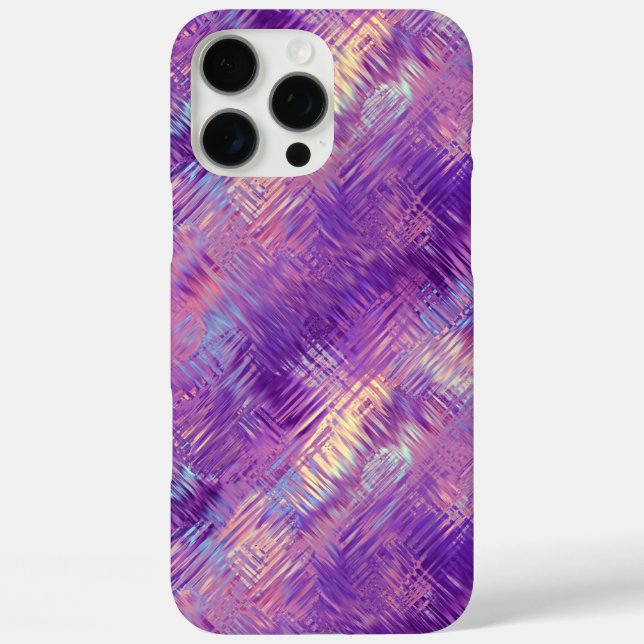 Coques Case-Mate iPhone Améthyste Purple Crystal Gel Texture (Verso)