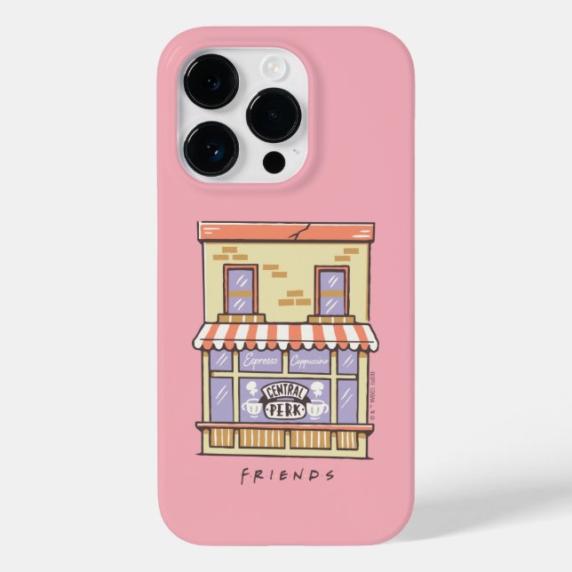 Coques Case-Mate iPhone AMIS™ | Central Perk Cartoon Coffee Shop (Verso)