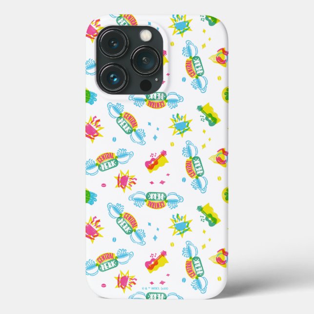 Coques Case-Mate iPhone AMIS™ | Central Perk Neon Motif (Verso)