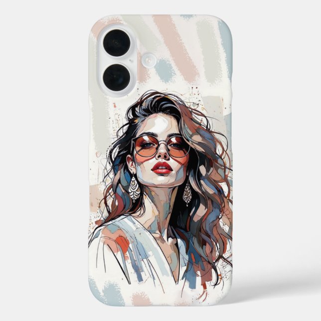 Coques Case-Mate iPhone AMITA | Soft Pastel Art Woman Phone Cases (Verso)