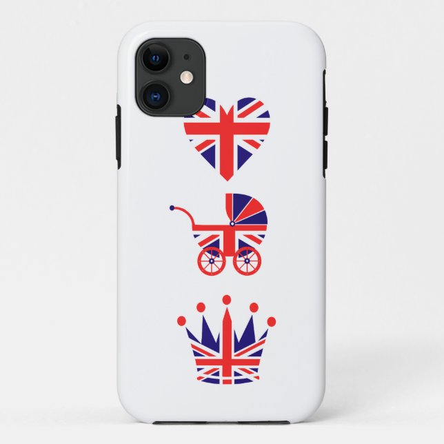 Coques Case-Mate iPhone Amour, bébé, couronne (Dos)