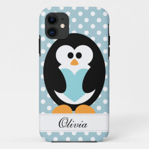 Coque Case-Mate iPhone Amour bleu de pingouin