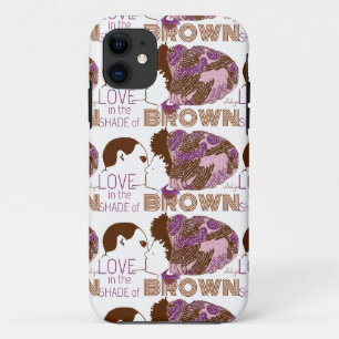 Coque Case-Mate iPhone AMOUR Brown en PURPLE & ROSE