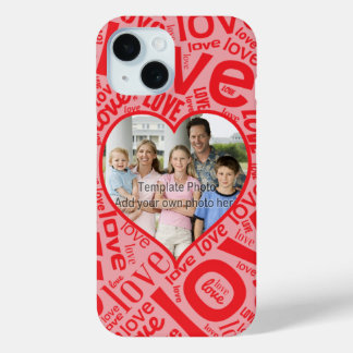 Coque Case-Mate iPhone Amour coeur mot art avec modèle photo