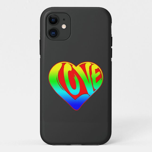 Coques Case-Mate iPhone Amour Colorful Heart Valentines Day (Dos)
